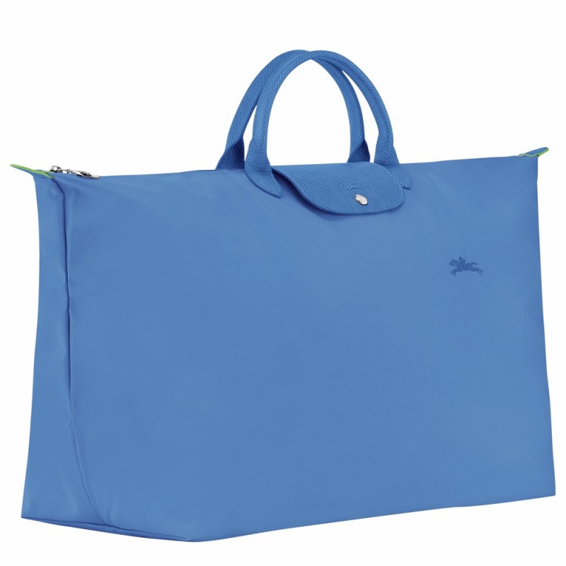 Blue Longchamp Le Pliage M Men's Travel Bags